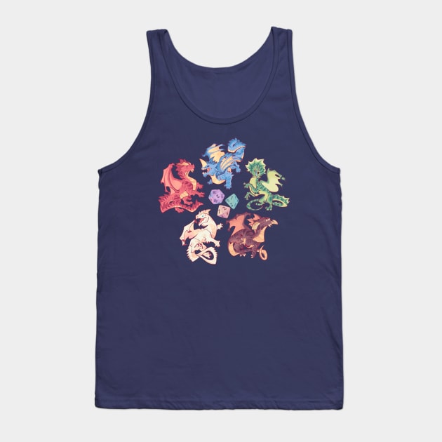 Chromatic dragons Tank Top by Colordrilos